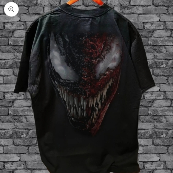 SPIDERMAN VENOM SHAKA HEAVYWEIGHT GARMET DYED T SHIRT - Picture 2 of 4